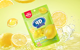 阿麦斯4D柠檬爆汁软糖